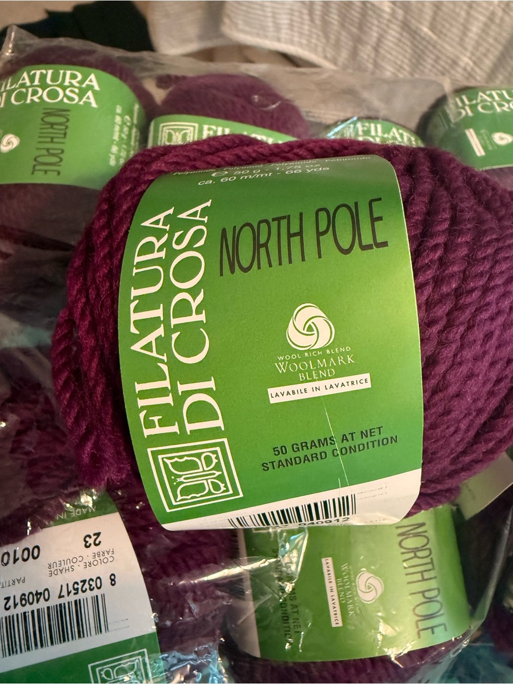 North Pole Yarn - Deep Plum